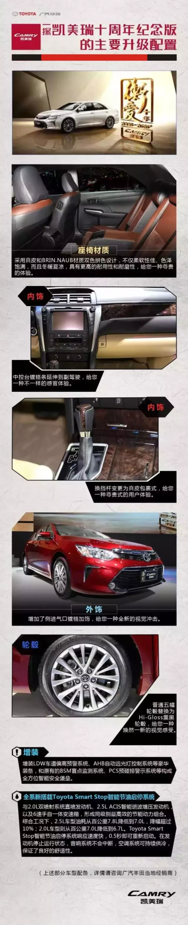 全新凱美瑞十周年紀(jì)念版榮耀上市,現(xiàn)接受預(yù)定！